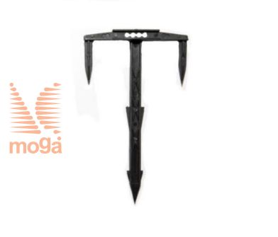 Slika Klin plastični za pokrivalke |Trizob|Črna|D: 10 cm|