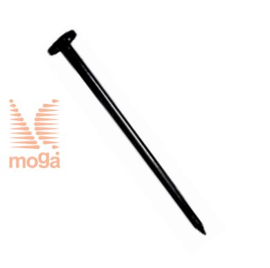 Slika Žebelj plastični |Črna|D: 19 cm x FI glave: 20 mm|