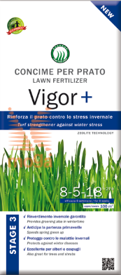 Slika Organsko gnojilo za trato|Vigor+|NPK|8-5-18+2Fe|4 kg