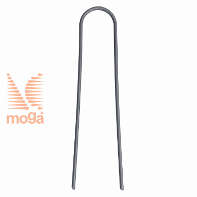 Slika Klin kovinski - oblika U |D: 15 cm x Š: 3 cm x D: 15 cm|