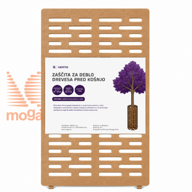Slika Zaščita za deblo drevesa pred košnjo |PVC|Rjava|D: 34 cm x V: 20 cm|